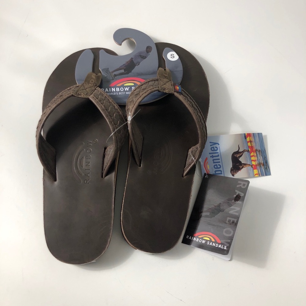 The Bentley Men’s Rainbow Sandal Mocha sz 7.5-8.5